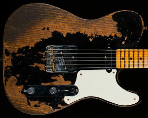 Fender Custom Shop 2022 Fall Event LTDiLimited EditionjRoasted Pine Double Esquire Super Heavy Relic Aged Black