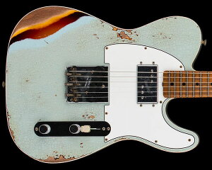 Fender Custom Shop 2023 Summer Event LTDiLimited EditionjRedhot CuNiFe Telecaster Heavy Relic Aged Sonic Blue over Chocolate 3-Color Sunburst