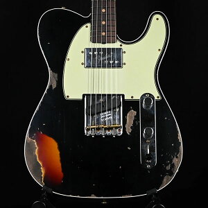 Fender Custom Shop 2022 Fall Event LTDiLimited EditionjCuNiFe Telecaster Custom Heavy Relic Aged Black over 3 Tone Sunburst