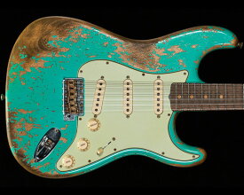 Fender Custom Shop 2020 Limited Edition '60 Dual-Mag II Stratocaster Super Heavy Relic Aged Surf Green