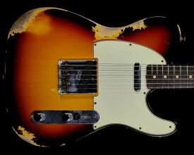 Fender Custom Shop 1961 Telecaster Heavy Relic Matching Neck 3 Tone Sunburst