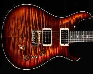 PRSiPaul Reed SmithjCustom 24-08 Wood Library 10 Top Rosewood Neck Black Gold Burst 2023