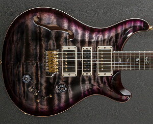 PRSiPaul Reed SmithjSpecial Semi-Hollow Wood Library 10 Top Quilt Stained Figured Maple Neck Charcoal Purple Burst 2024