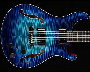 PRSiPaul Reed SmithjPrivate Stock Hollowbody II Piezo Birds of a Feather Aqua Violet Glow 2024
