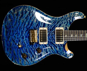 PRSiPaul Reed SmithjCustom 24 Wood Library 10 Top Quilt Stained Torrefied Maple Neck Faded Blue Jean 2024