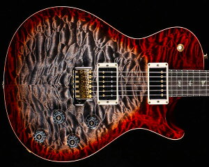 PRSiPaul Reed SmithjMark Tremonti Signature Wood Library 10 Top Quilt Stained Figured Maple Neck Charcoal Cherry Burst 2025