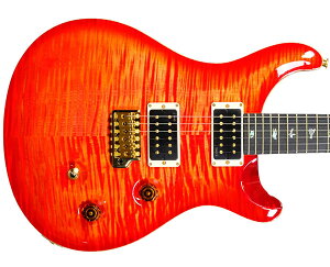 PRSiPaul Reed SmithjCustom 24 Wood Library 10 Top Figured Maple Neck Blood Orange 2025