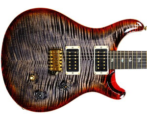 PRSiPaul Reed SmithjCustom 24 Wood Library 10 Top Figured Maple Neck Charcoal Cherry Burst 2025