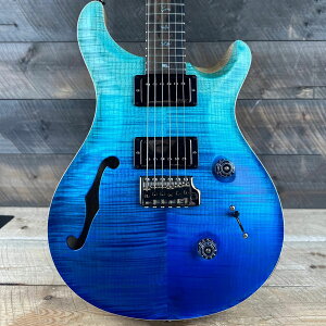 PRSiPaul Reed SmithjCustom 24 Semi-Hollow Wood Library 10 Top Torrefied Maple Neck Blue Fade 2024