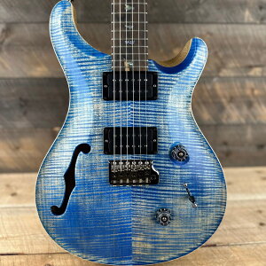 PRS(Paul Reed Smith)Custom 24 Semi-Hollow Wood Library 10 Top Torrefied Maple Neck Faded Blue Jean 2024