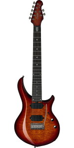 Sterling by MUSICMAN John Petrucci Signature Model ST-MAJ270XFMiMAJESTY 7 DIMARZIOjBlood Orange Burst Flame Top