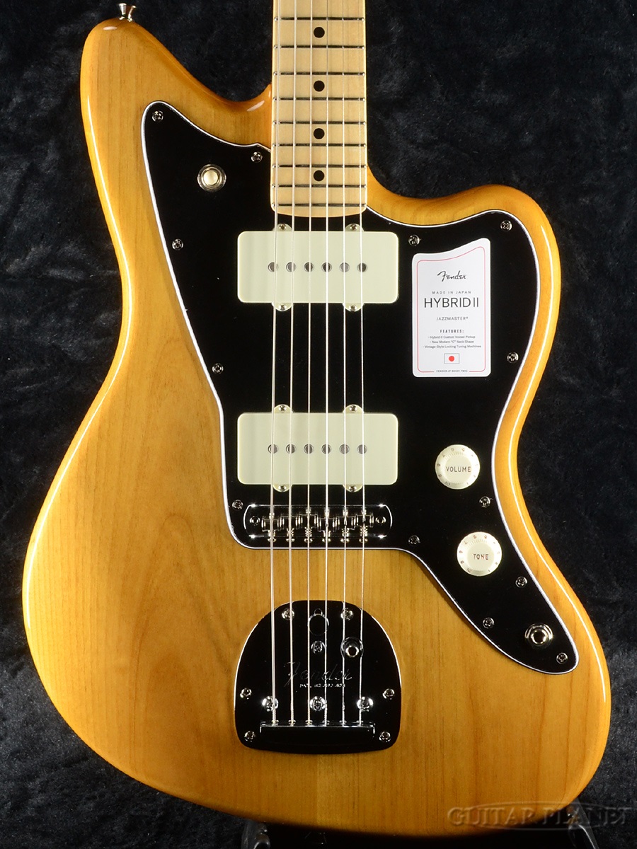Fender Made In Japan Hybrid II Jazzmaster -Vintage Natural Guitar Maple- ジャズマスター 売却 エレキギター Electric ハイブリッド フェンダージャパン ナチュラル 59％以上節約