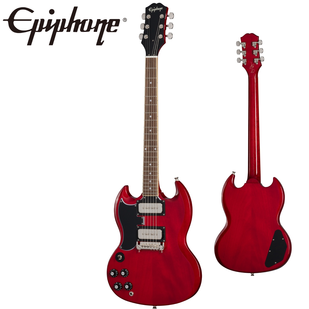 Epiphone Tony Iommi SG Special Left Hand -Vintage Cherry- 新品  [エピフォン][SG][スペシャル][P90][赤,チェリー,レッド][トニー・アイオミ,Black
