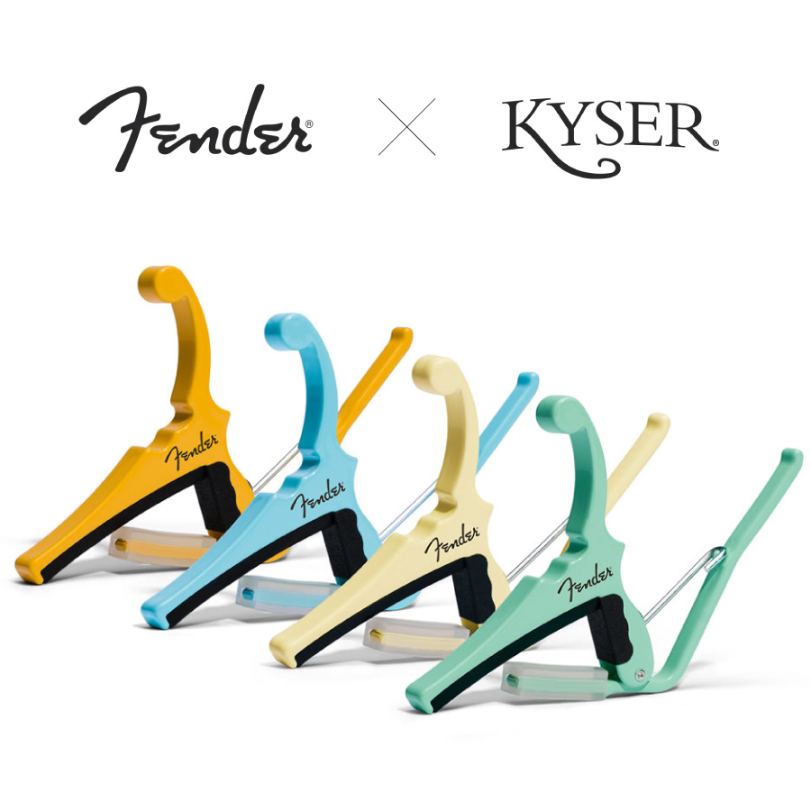 Fender × Kyser “Classic Color” QUICK-CHANGE ELECTRIC CAPO 新品 フェンダー 【代引不可】 売れ筋ランキングも掲載中 カイザー Butterscotch Blonde Yellow Daphne Blue Olympic Surf カポタスト Guitar White 黄 青 グリーン 緑 Capotast Green 白 ホワイト ブルー イエロー