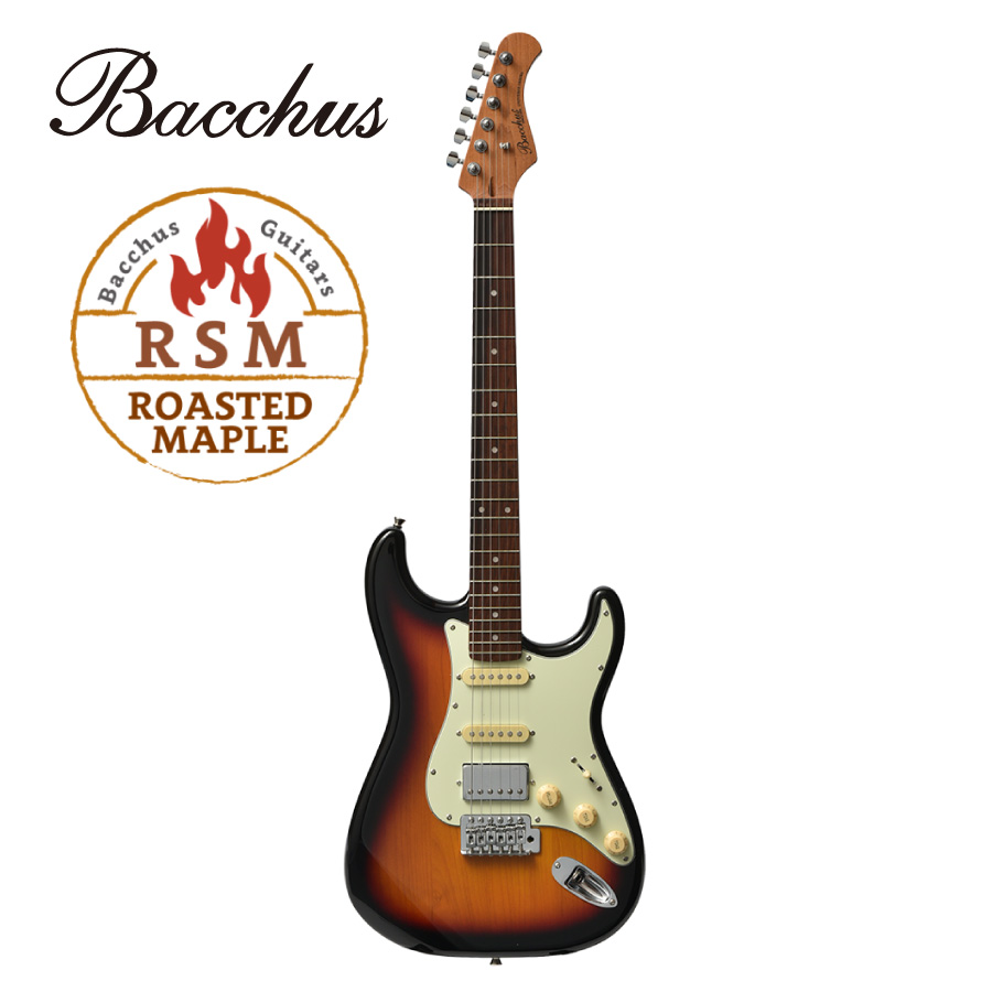 Bacchus Universe Series BST-2-RSM/R -3TS- 新品  サンバースト[バッカス][Stratocaster,ストラトキャスター][Electric  Guitar,エレキギター][Rosewood,ローズウッド][Roasted 