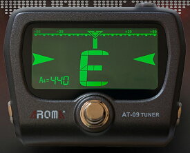 AROMA AT-09 Stomp Tuner 新品 ペダルチューナー [アロマ][クロマチック][AT09][Tuner]