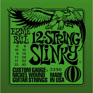 ERNIE BALL 08-40 #2230 12-String Slinky[アーニーボール][12弦ギター用][エレキギター弦,string]