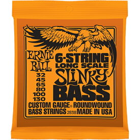 ERNIE BALL 32-130 #2838 6-String Slinky Bass 6弦セット[アーニーボール][スリンキー][ベース弦,String]