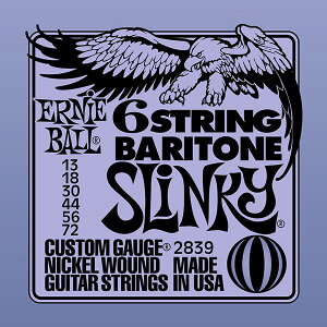 ERNIE BALL 13-72 #2839 6-String Baritone Slinky バリトンギター弦[アーニーボール][スリンキー][String]