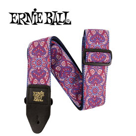 ERNIE BALL Paisley Dream Jacquard Strap ギターストラップ[アーニーボール][P05332][Purple,パープル,紫][Guitar Strap][ギター/ベース用]