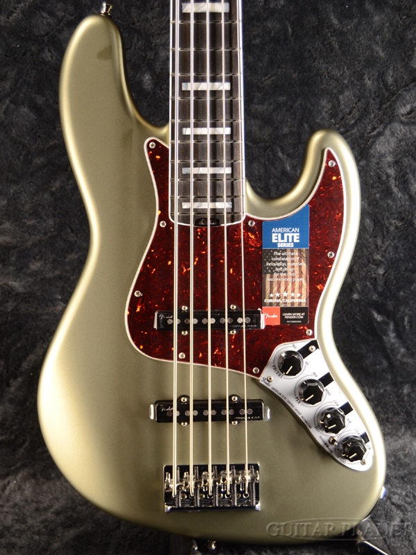 楽天市場】Fender USA American Elite Jazz Bass V -Satin Jade Pearl 