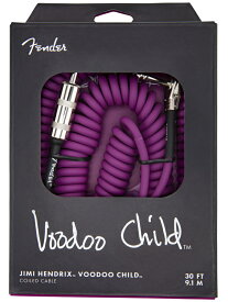 Fender Jimi Hendrix Voodoo Child Cable パープル ストレート型－L型 新品[フェンダー][ジミヘンドリックス][1/4インチプラグ,Instrument Cable][Purple,紫][SL,S/L,LS,L/S][楽器用ケーブル,Guitar,Bass,ギター,ベース][シールド]