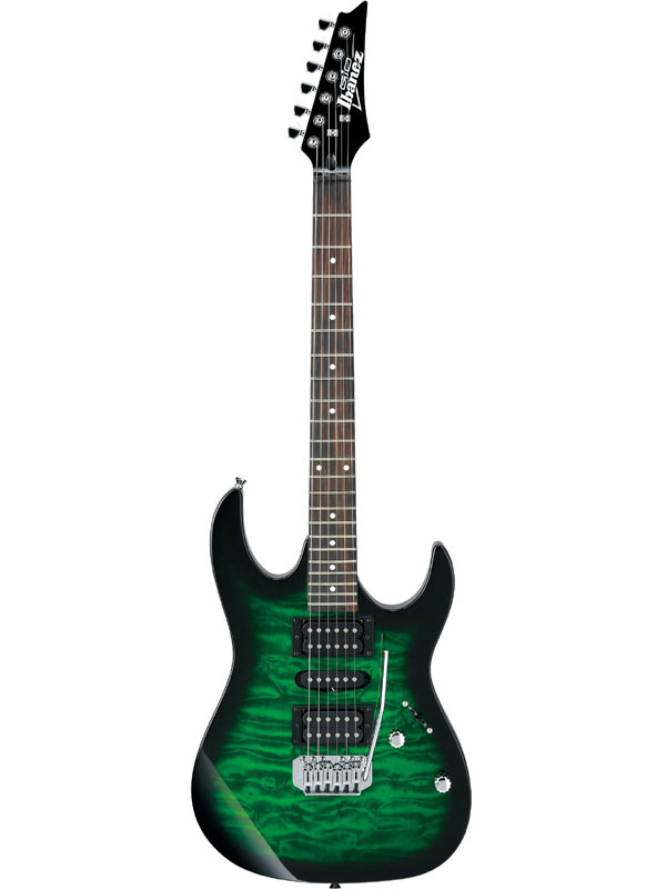 返品送料無料 初心者セット付 Ibanez GIO Series GRX70QA -TEB Transparent Emerald Burst - 10％OFF 新品 エレキギター ストラトキャスタータイプ グリーン アイバニーズ 緑 Electric Guitar Stratocaster