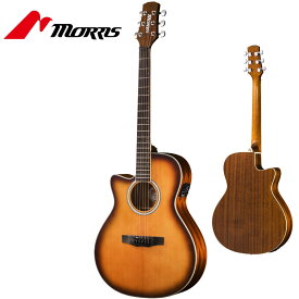 Morris R-011LH TS -PERFORMERS EDITION- 新品 左利き用[モーリス][サンバースト][エレアコ][左用,レフトハンド,レフティー][Acoustic Guitar,アコギ,アコースティックギター,Folk Guitar,フォークギター]