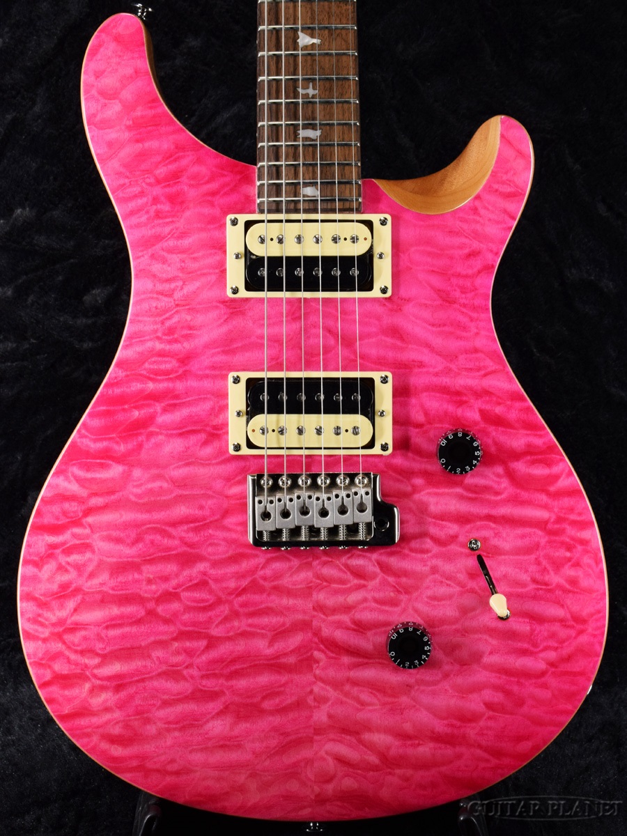 新着セール Paul Reed Smith Limited Edition SE Custom 24 Quilt Top -Bonie PRS 古典 新品 3.39kg C32635 Pink- エレキギター Electric Guitar ポールリードスミス ボニーピンク SEカスタム