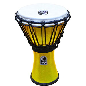 TOCA Freestyle II Djembe 7 - Metallic Yellow �V�i[�g�J][�W�����x][Percussion,�p�[�J�b�V����][�Ŋy��,�h����][TFCDJ-7MY]