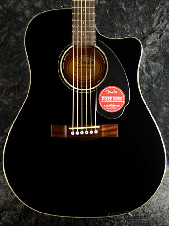 楽天市場】Fender CD-60SCE Black 新品[フェンダー][カッタウェイ 