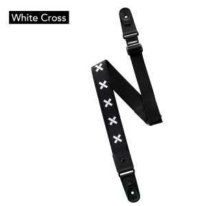 basiner DURA STRAP VG HARDCORE SERIES -White Cross- M^[Xgbv[xCVi[][Guitar Strap][zCgENX][M^[/x[Xp]