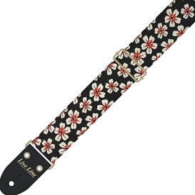 Live Line LS2400KOZ ちりめん風／小桜 ギターストラップ[ライブライン][Guitar Strap][Sakura,サクラ,さくら][ギター/ベース用]