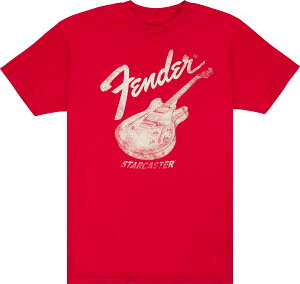 yizFender Starcaster T-Shirt Red Vi TVc[tF_[][X^[LX^[][bh,]
