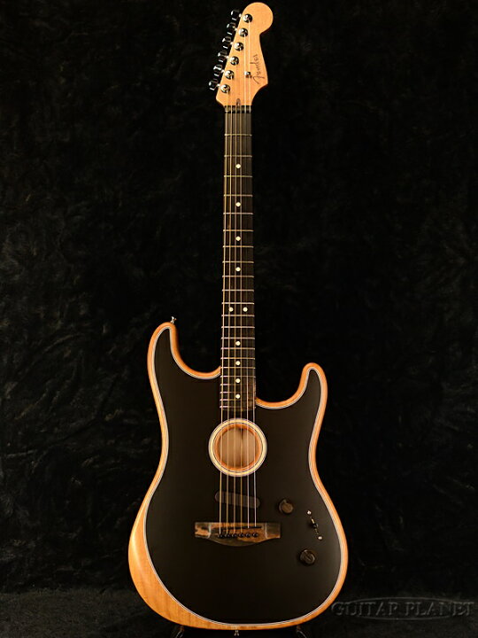 楽天市場】Fender USA American Acoustasonic Stratocaster -Black 