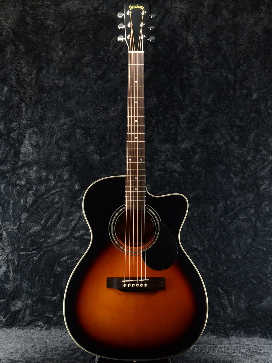 HeadwayUniverse Series HEC-45 発売モデル SB 永遠の定番モデル 新品 ヘッドウェイ サンバースト Folk アコースティックギター Guitar Acoustic フォークギター エレアコ
