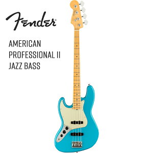 Fender USA American Professional II Jazz Bass Left-Hand -Miami Blue / Maple- Vi[tF_[][AJvtFbVi,Av][WYx[X][teB,][Blue,u[,]