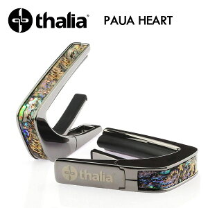 Thalia Capos Exotic Shell PAUA HEART -Black Chrome- Vi M^[pJ|^Xg[^A][ubN,][Electric,Acoustic,Bass,Guitar]