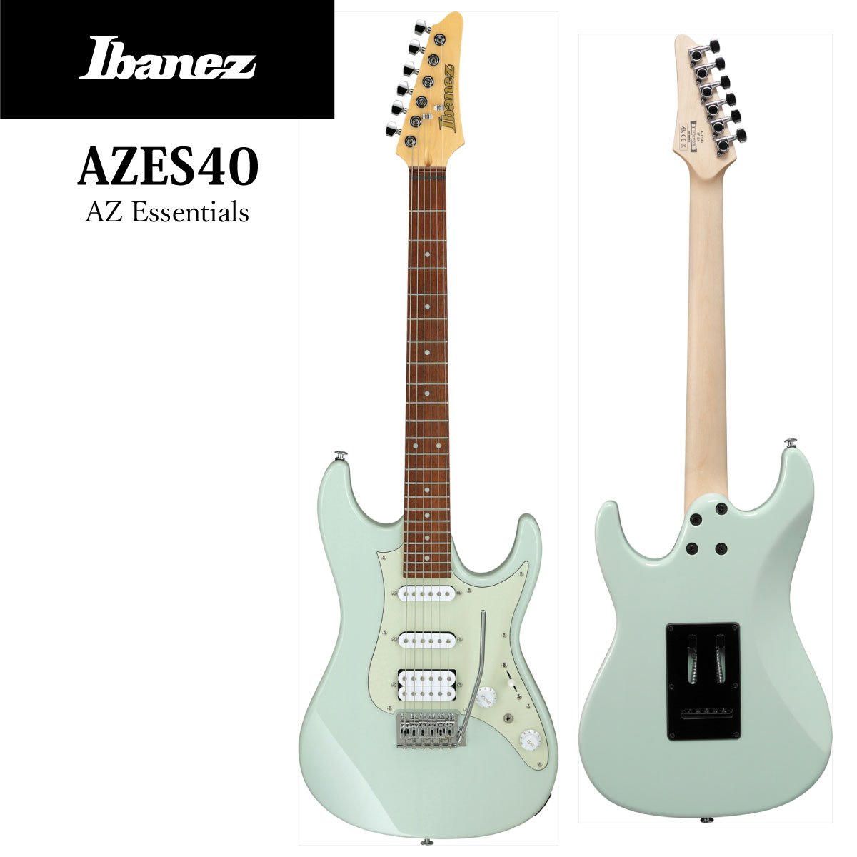 楽天市場】Ibanez AZ Essentials series AZES40 - MGR (Mint Green 