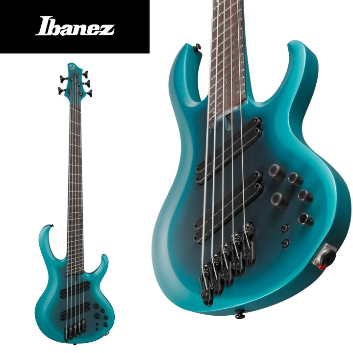 楽天市場】【限定生産モデル】Ibanez BTB605MS -CEM (Cerulean Aura 