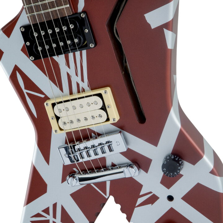 楽天市場】EVH Striped Series Shark -Burgundy with Silver Stripes  