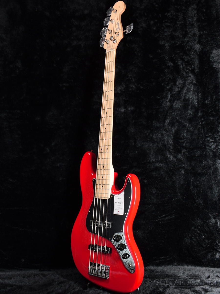 楽天市場】Fender Made In Japan Hybrid II Jazz Bass V -Modena Red