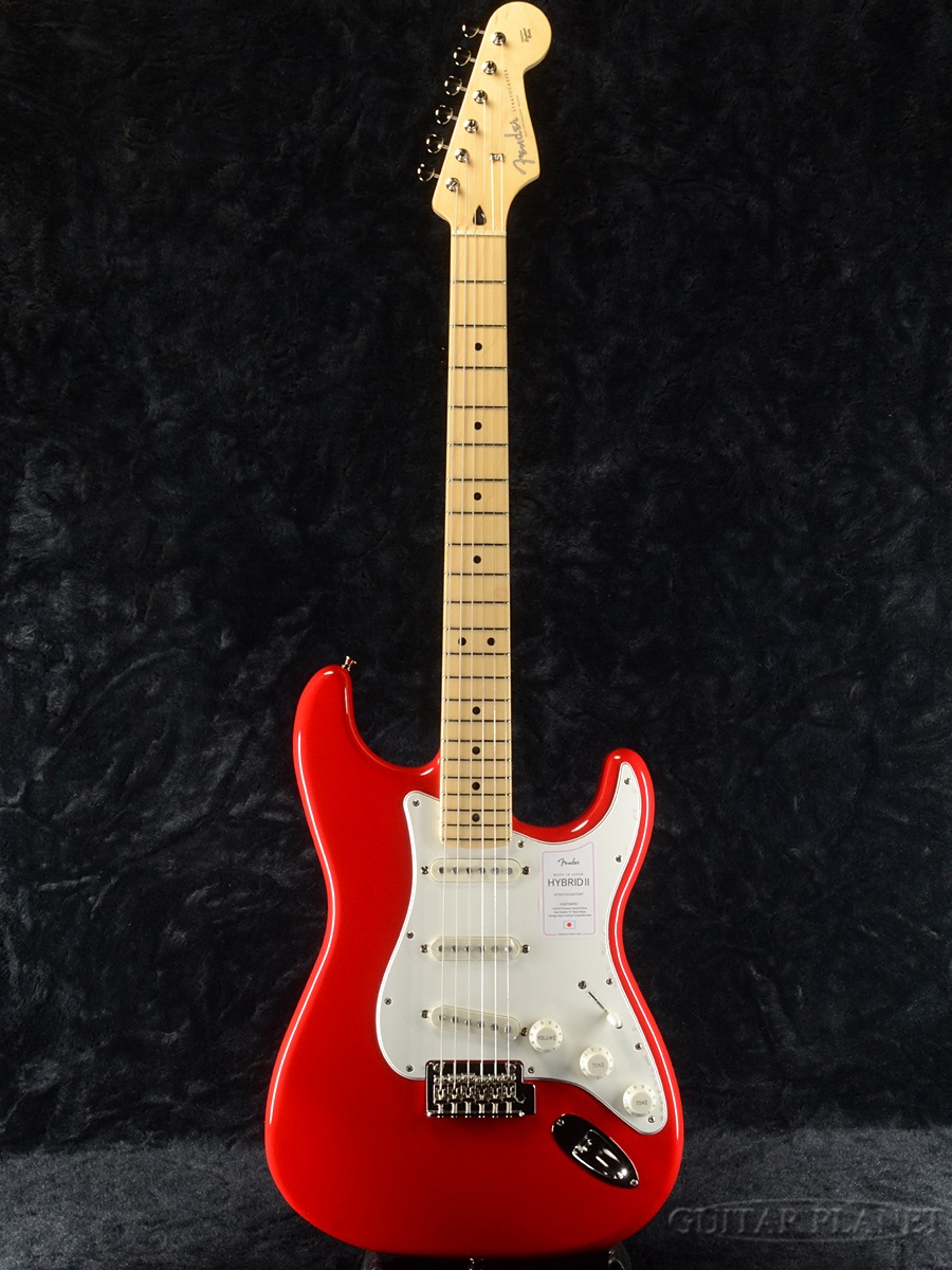 Fender Made In Japan Hybrid II Stratocaster -Modena Red /  Maple-[フェンダージャパン][ハイブリッド][ストラトキャスター][レッド,赤][Electric Guitar,エレキギター] |  ギタープラネット