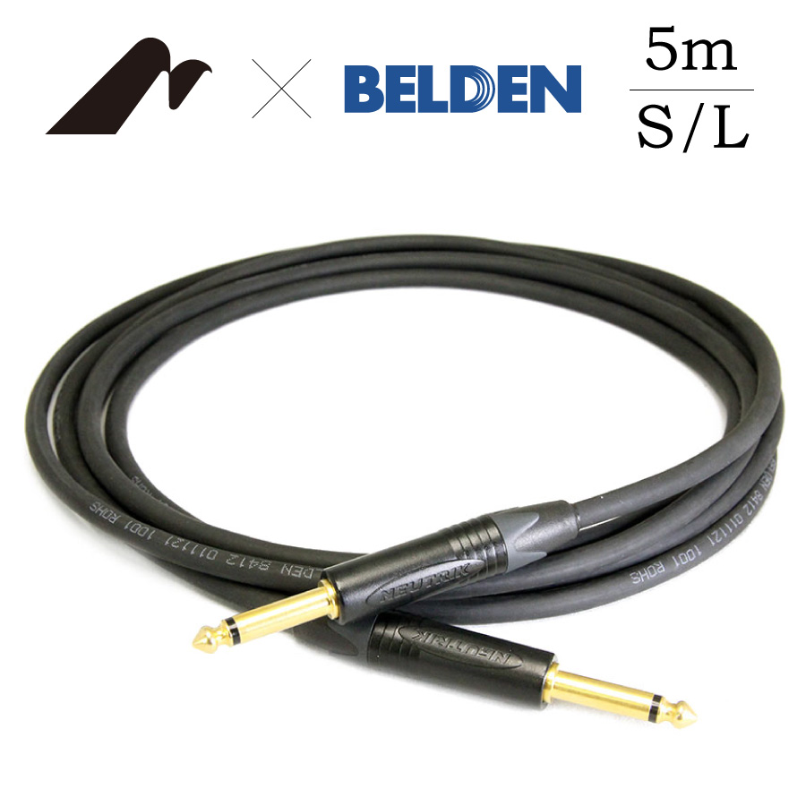 Moridaira Component CableBELDEN 8412 Neutrik 5m セール 登場から人気沸騰 SL ノイトリック 59%OFF Cable ケーブル ベルデン シールド モリダイラ楽器 5.0m