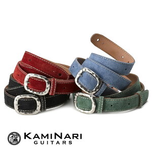 Kaminari Guitars ~Genuine Leather Straps~ Velour Leather Strap -Emerald Green- M^[/x[XXgbv[J~iM^[Y][GhO[,][Electric Guitar,Electric Bass][M^[Xgbv,xg][U[][K-GLS