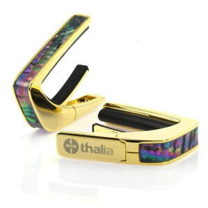 Thalia Capos Exotic Shell BLACK RIPPLE -24K Gold- �V�i �M�^�[�p�J�|�^�X�g[�^���A][�S�[���h][�u���b�N���b�v��][Electric,Acoustic,Bass,Guitar]
