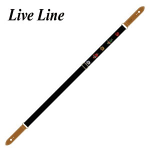Live Line YUS34B-2 �t���_���X �E�N�����X�g���b�v/���U�[�G���h[���C�u���C��][Ukulele Strap][Black,�u���b�N,��]