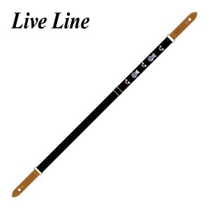 Live Line YUS34B-3 �Ă�Ă�V�偕�� �E�N�����X�g���b�v/���U�[�G���h[���C�u���C��][Ukulele Strap][Black,�u���b�N,��]
