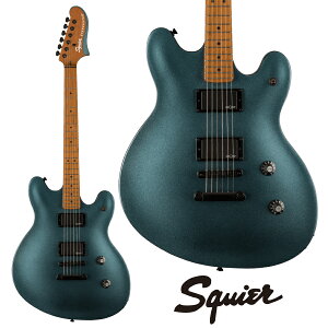 Squier Contemporary Active Starcaster - Gunmetal Metallic / Roasted Maple - Vi K^bN[Fender,XNC[,tF_[][X^[LX^[][Blue,u[,][Semi Acoustic,Z~AR[XeBbN][Electric Guitar,