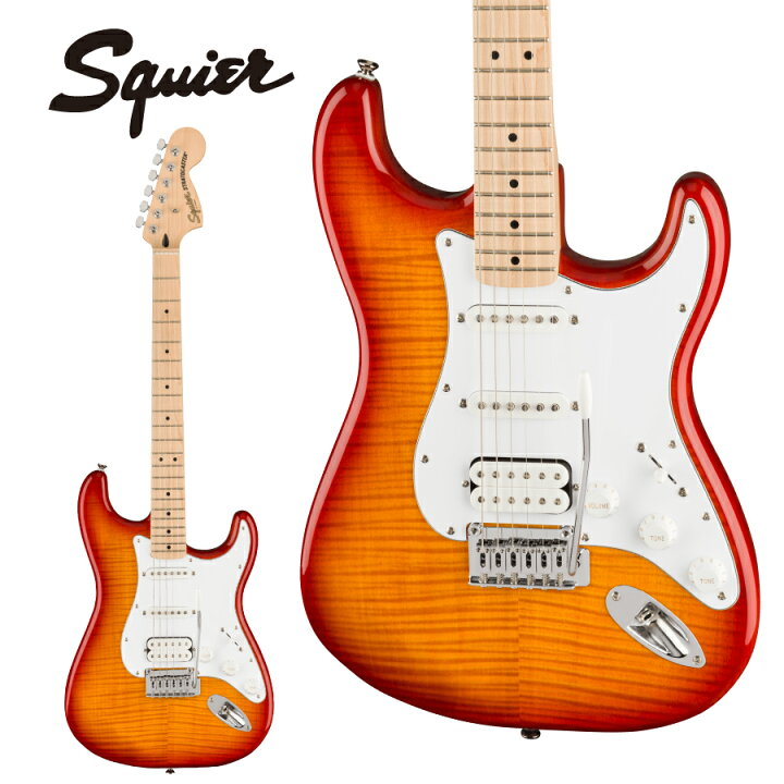 楽天市場】Squier Affinity Series Stratocaster FMT HSS - Sienna  